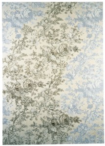 Louise Hopkins, 1996, 2/3 [oil paint on reverse of furnishing fabric 183 x 130 cm]